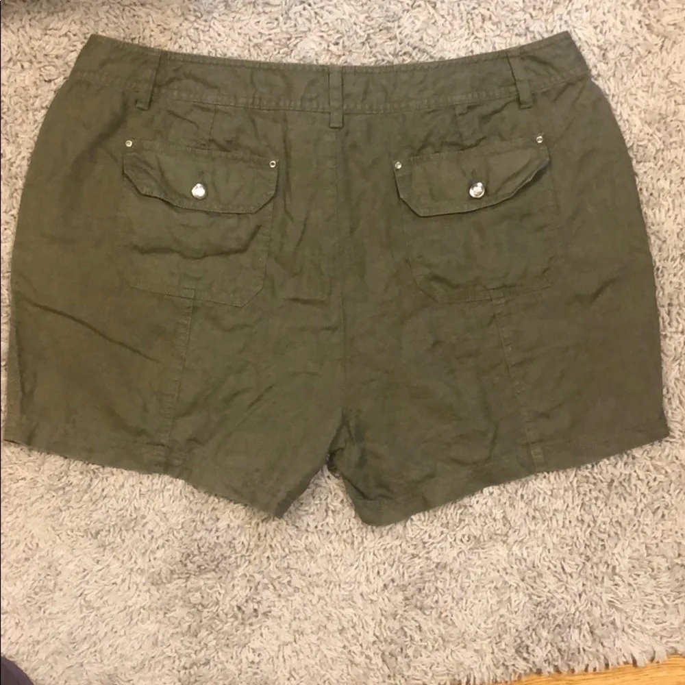 INC International Regular Fit Button Front Shorts